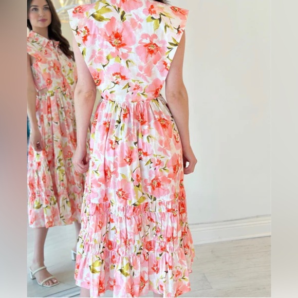 MISA LOS ANGELES NICOLE DRESS BLUSHING FLORA NWT - Picture 14 of 15